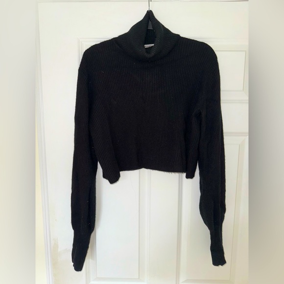 Reformation Luisa Cashmere Sweater - Small - boxy cropped cashmere turtleneck - Picture 1 of 9